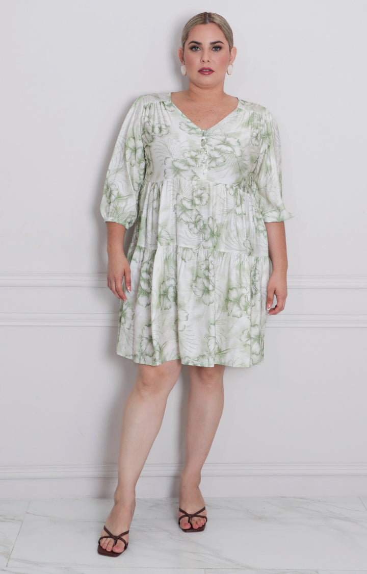 Vestido estampado corto - VESTIDO CORTO CURVY Boutiquemirel 