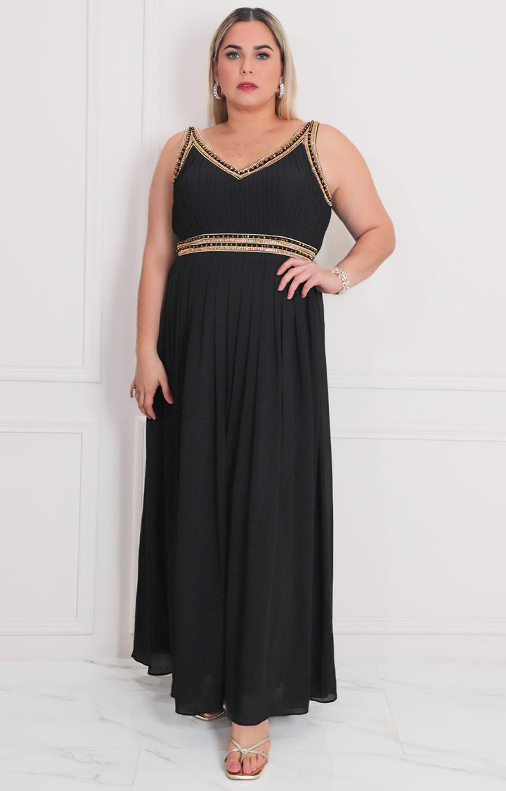 Vestido largo de tirantes - VESTIDO LARGO CURVY Boutiquemirel 