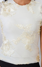 Blusa con estampado con textura