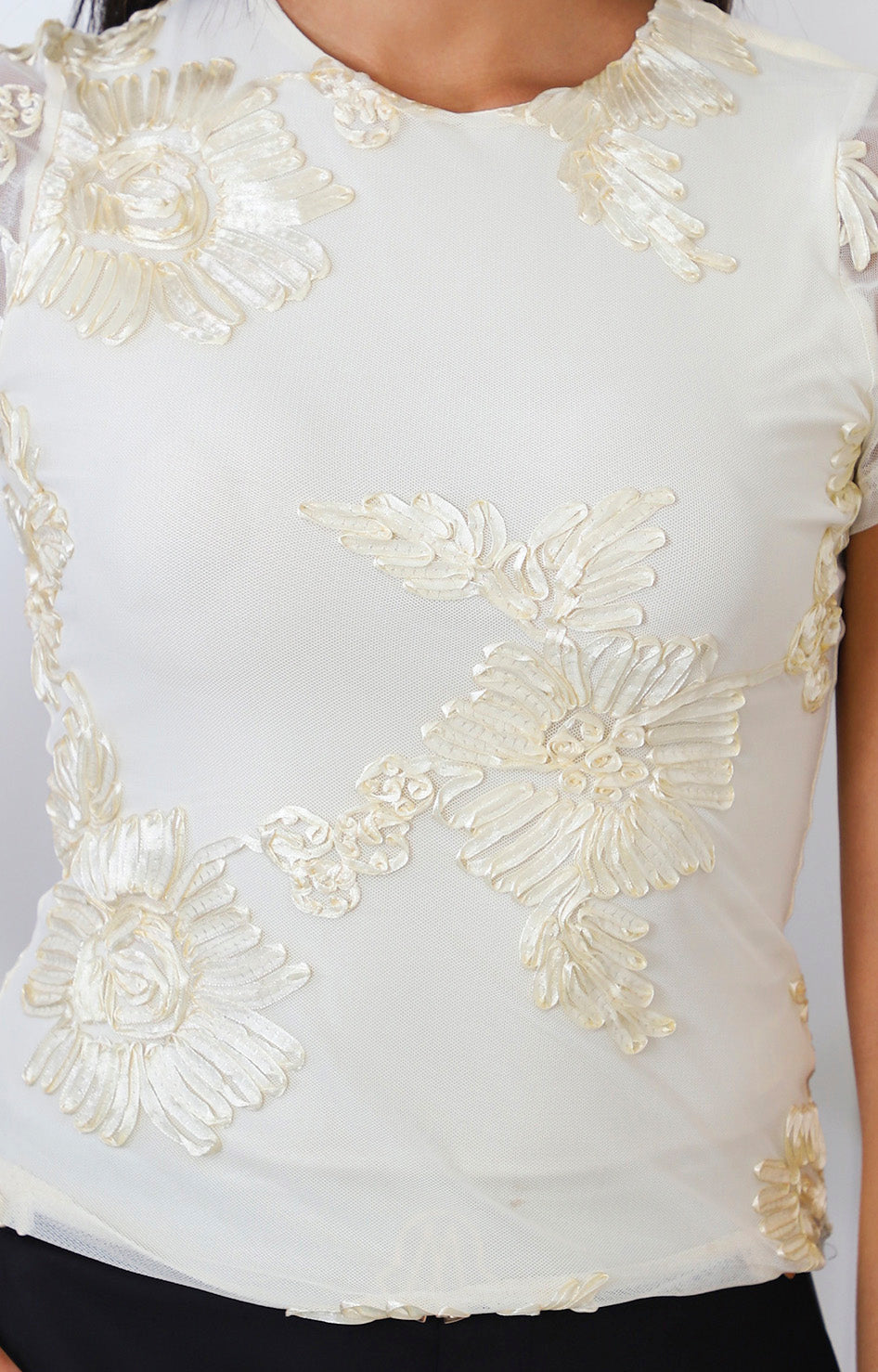 Blusa con estampado con textura