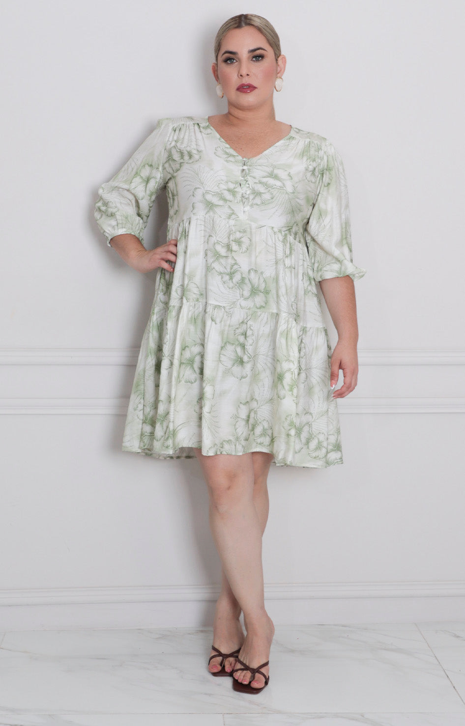 Vestido estampado corto - VESTIDO CORTO CURVY Boutiquemirel 