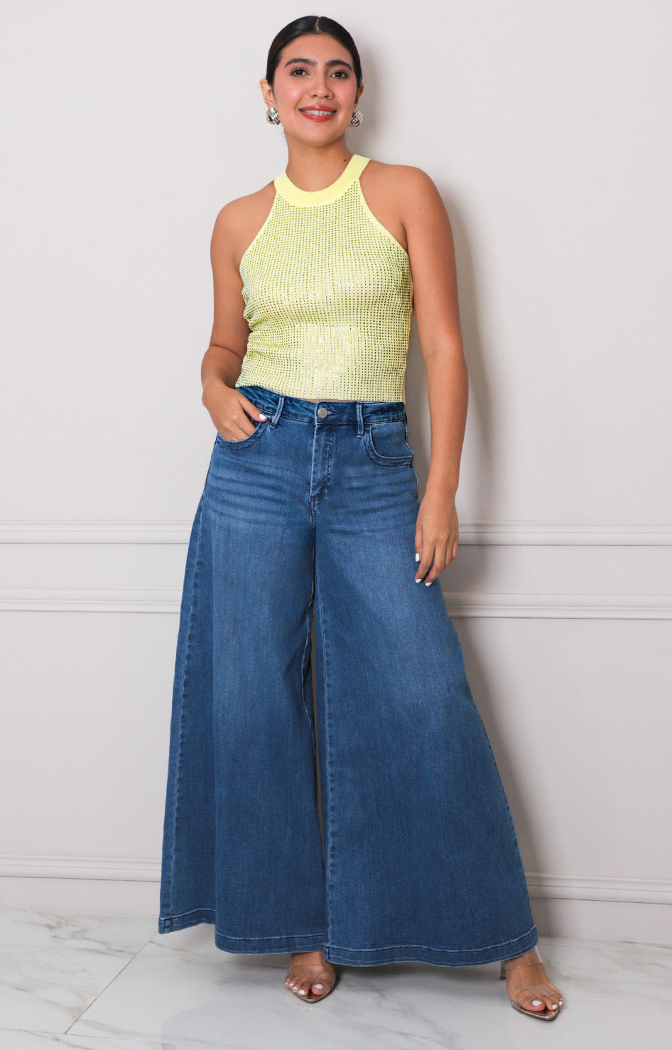 Blusa halter con brillos - BLUSAS REGULAR Boutiquemirel 