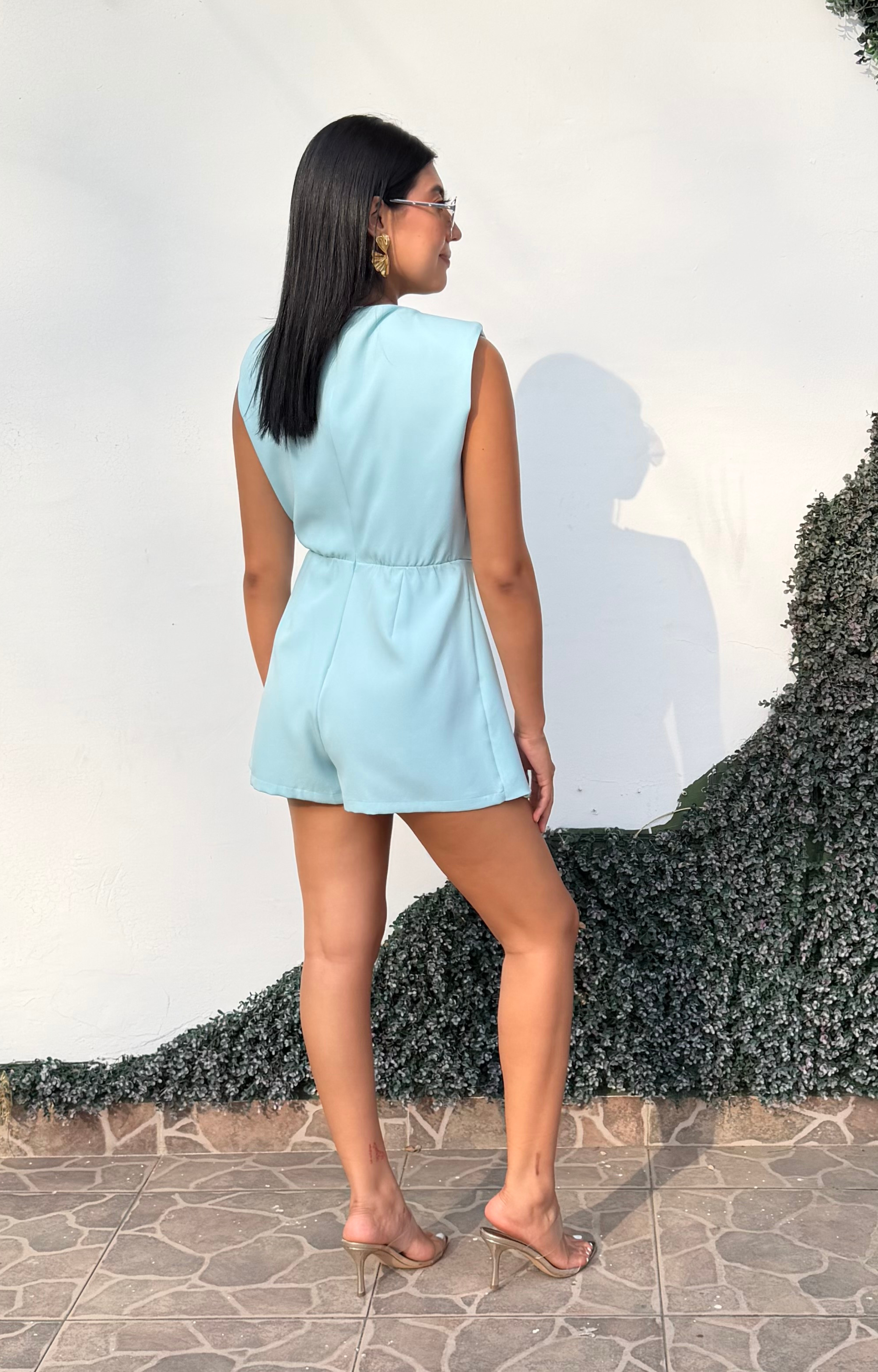 Jumpsuit aqua - PALAZZO CORTO REGULAR Boutiquemirel 