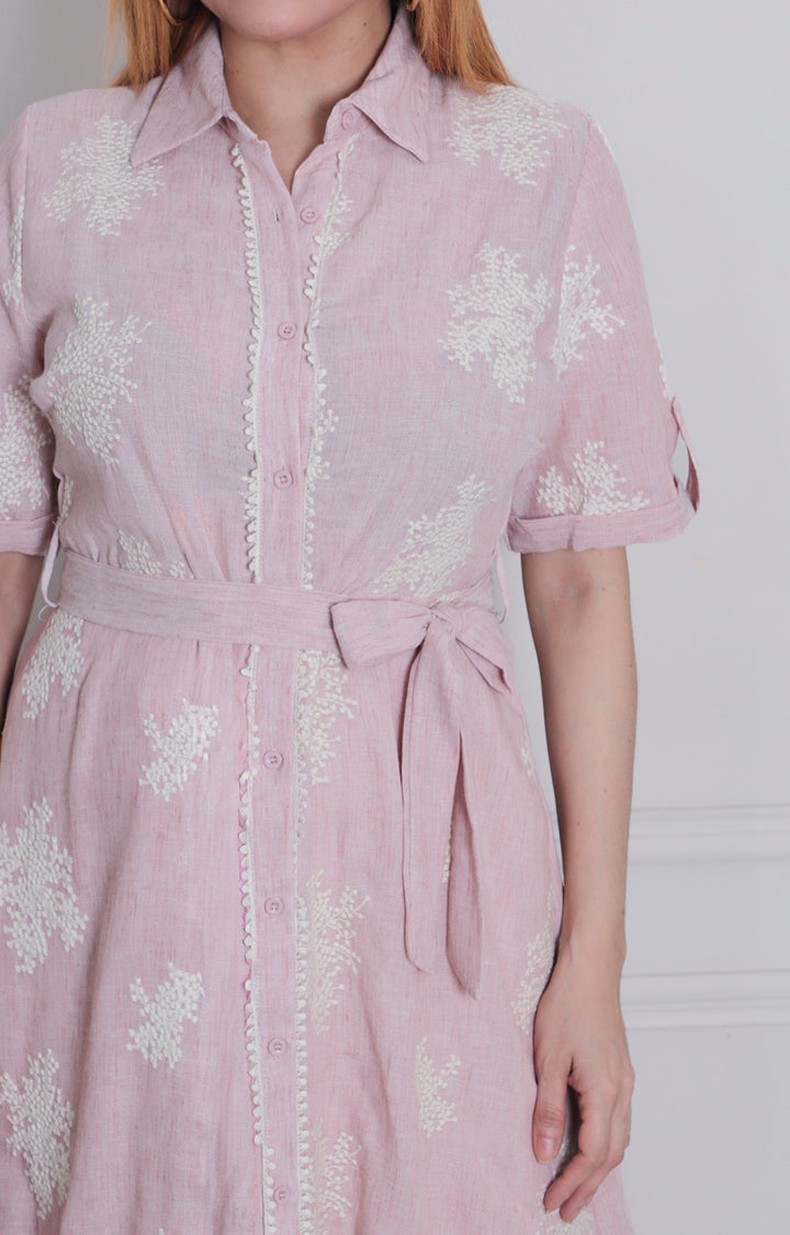 Vestido estampado con lazo - VESTIDO LARGO REGULAR Boutiquemirel 