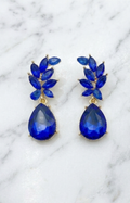 Aretes de Cristal Azul