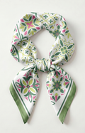 Mascada verde estampado