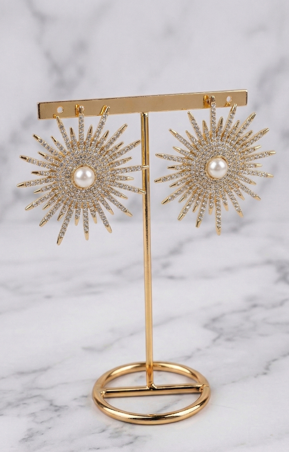 Aretes Sol con Perla - ARETES Boutiquemirel 