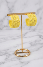 Aretes Aro  Tejidos Grandes - ARETES Boutiquemirel 