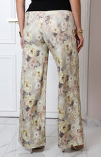 Pantalón con estampado floral