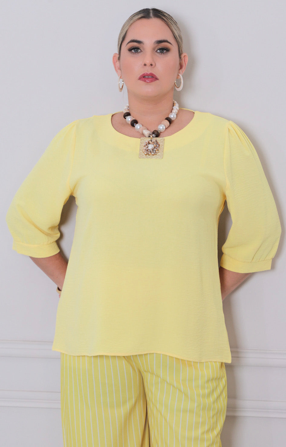 Blusa lisa - BLUSAS CURVY Boutiquemirel 