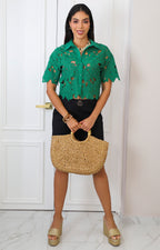 Blusa de guipur floral