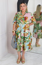Vestido corto estampado