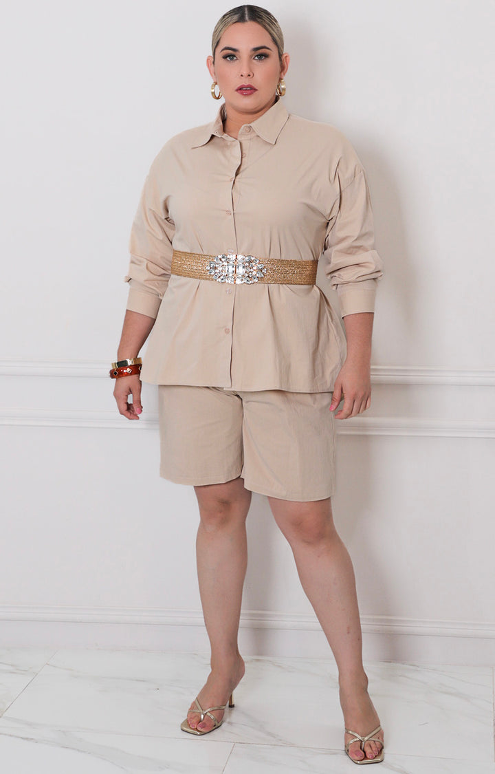 Conjunto liso con short - CONJUNTO CURVY Boutiquemirel 