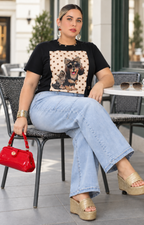 Pantalón estilo cargo de corte recto