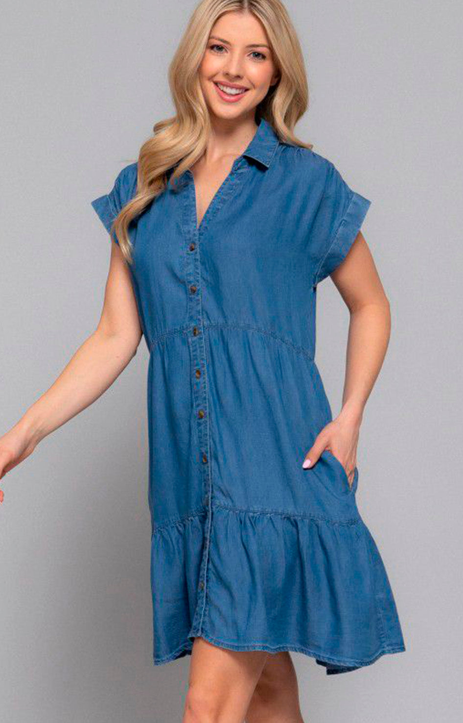 V*1-26*ACTIVE*D14343*MEZCLILLA - VESTIDO CORTO REGULAR Boutiquemirel 