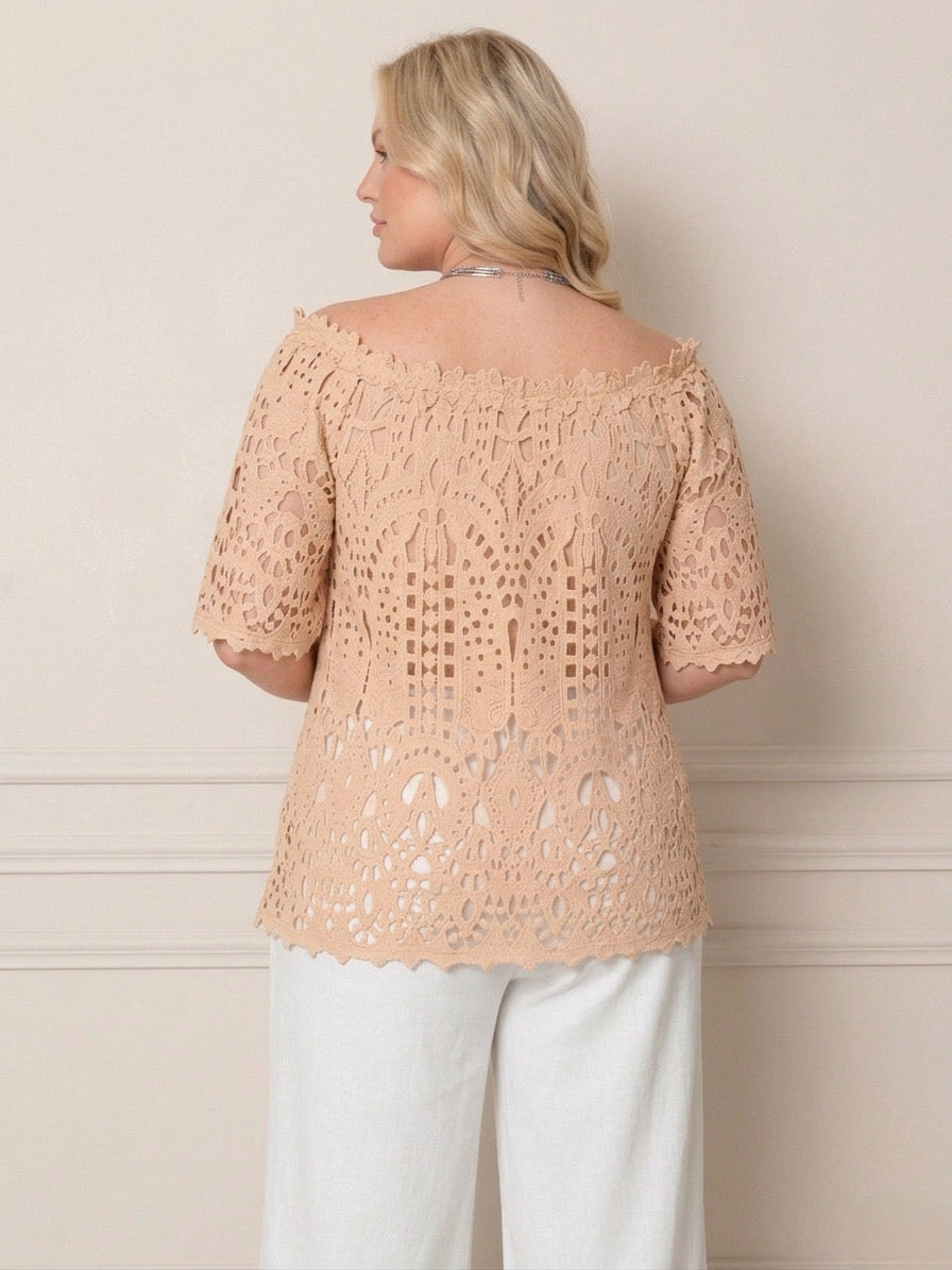 Blusa Guipiur - BLUSAS CURVY Boutiquemirel 