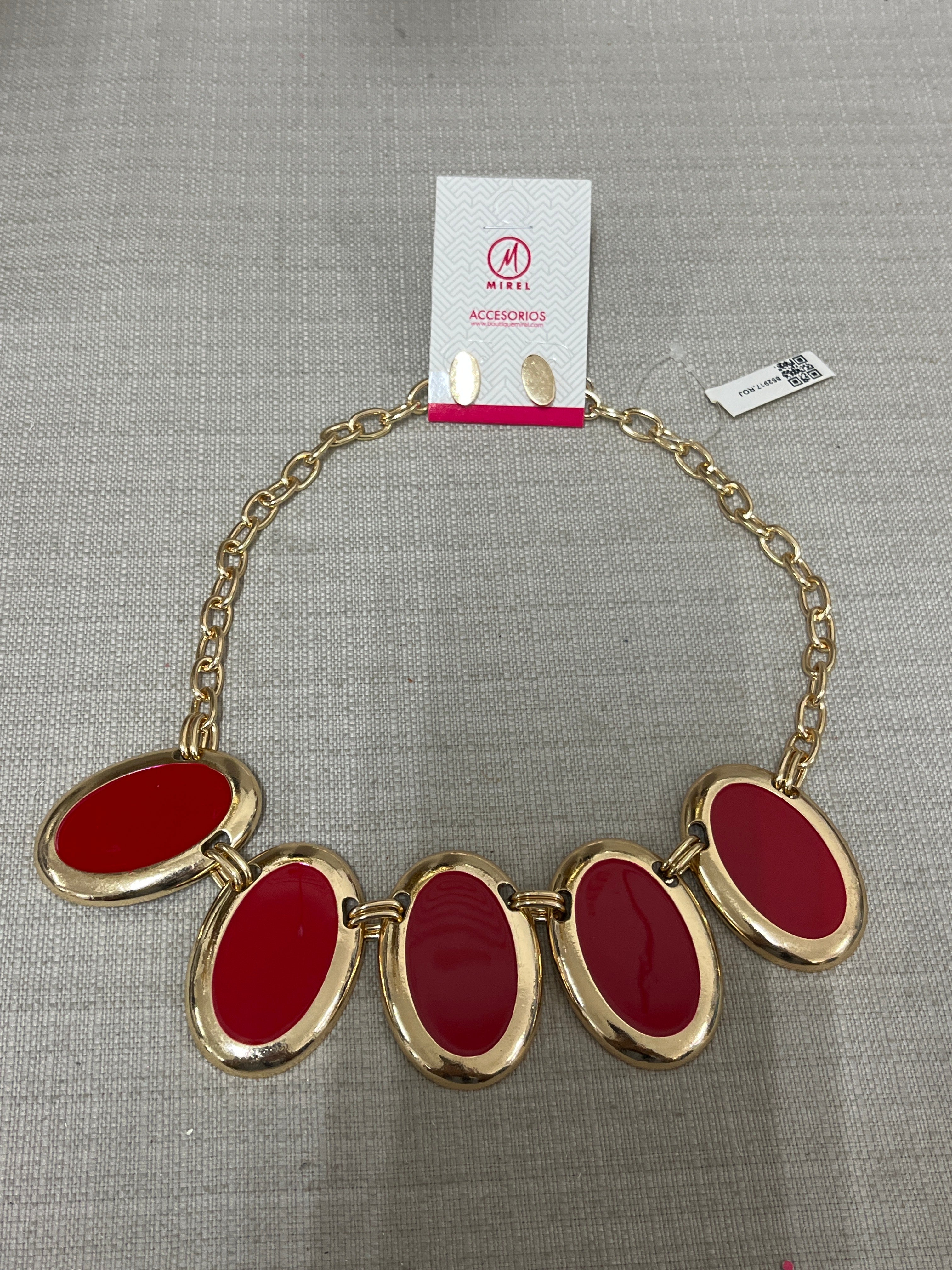 S*6-26*JOIA*KNE-9880*ROJO - SET COLLAR Boutiquemirel 