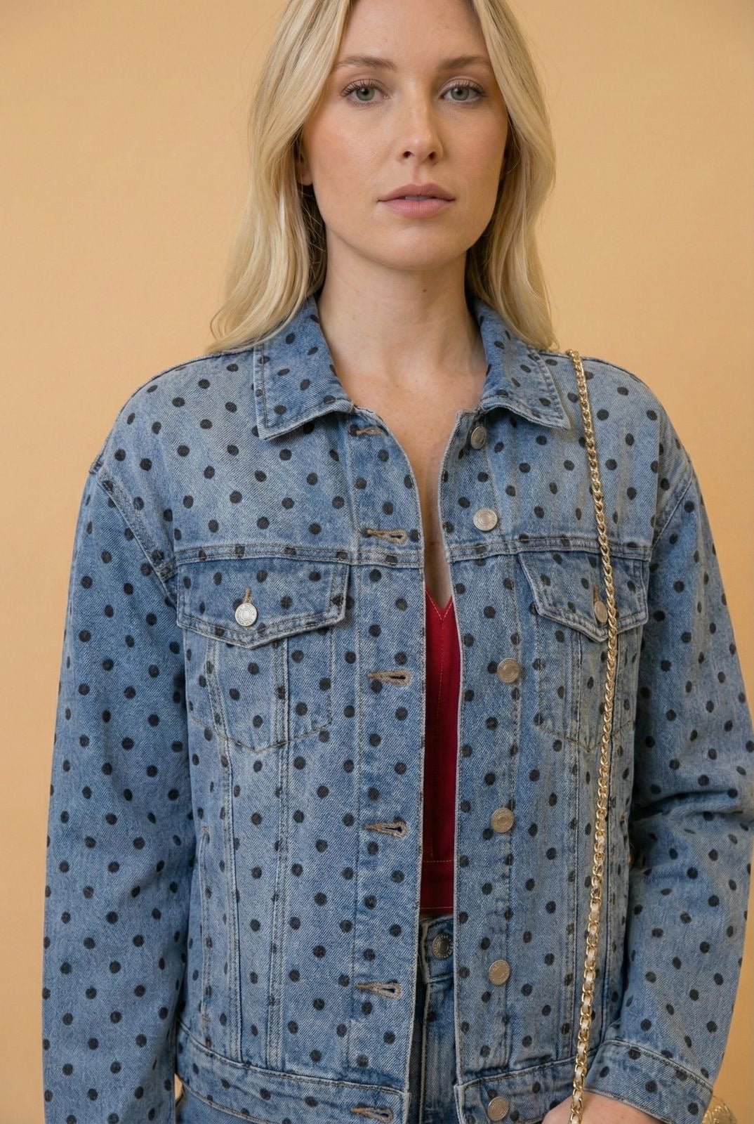 Chamarra mezclilla polka-dot - CHAMARRA Boutiquemirel 