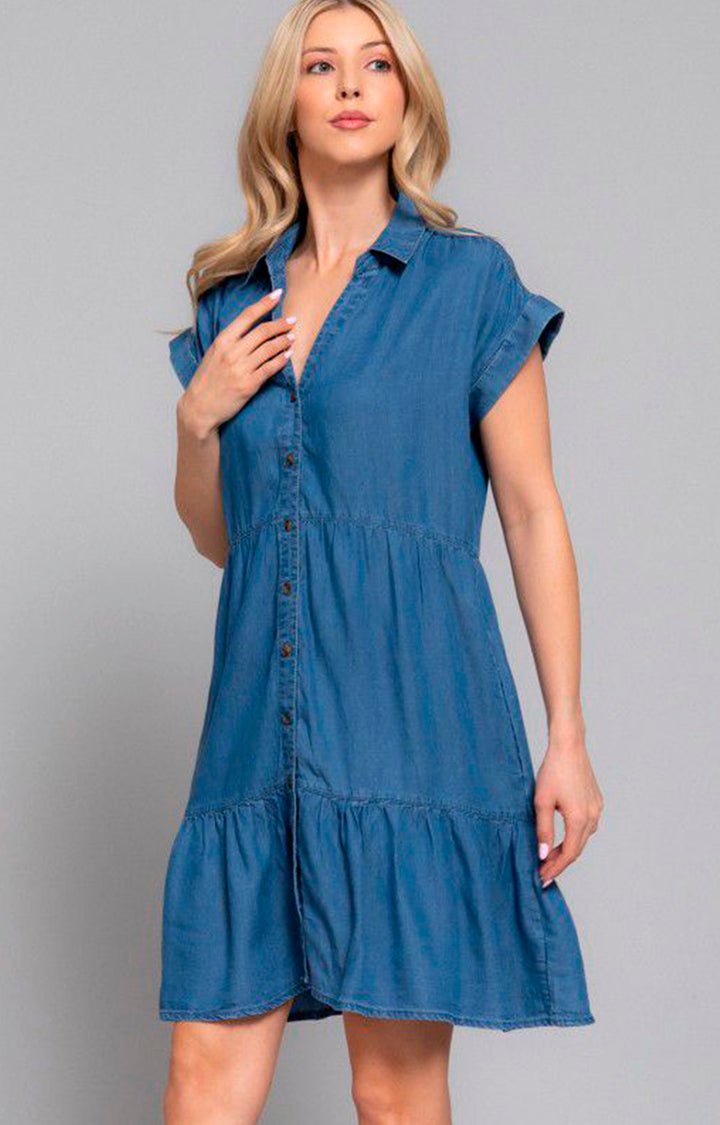 V*1-26*ACTIVE*D14343*MEZCLILLA - VESTIDO CORTO REGULAR Boutiquemirel 