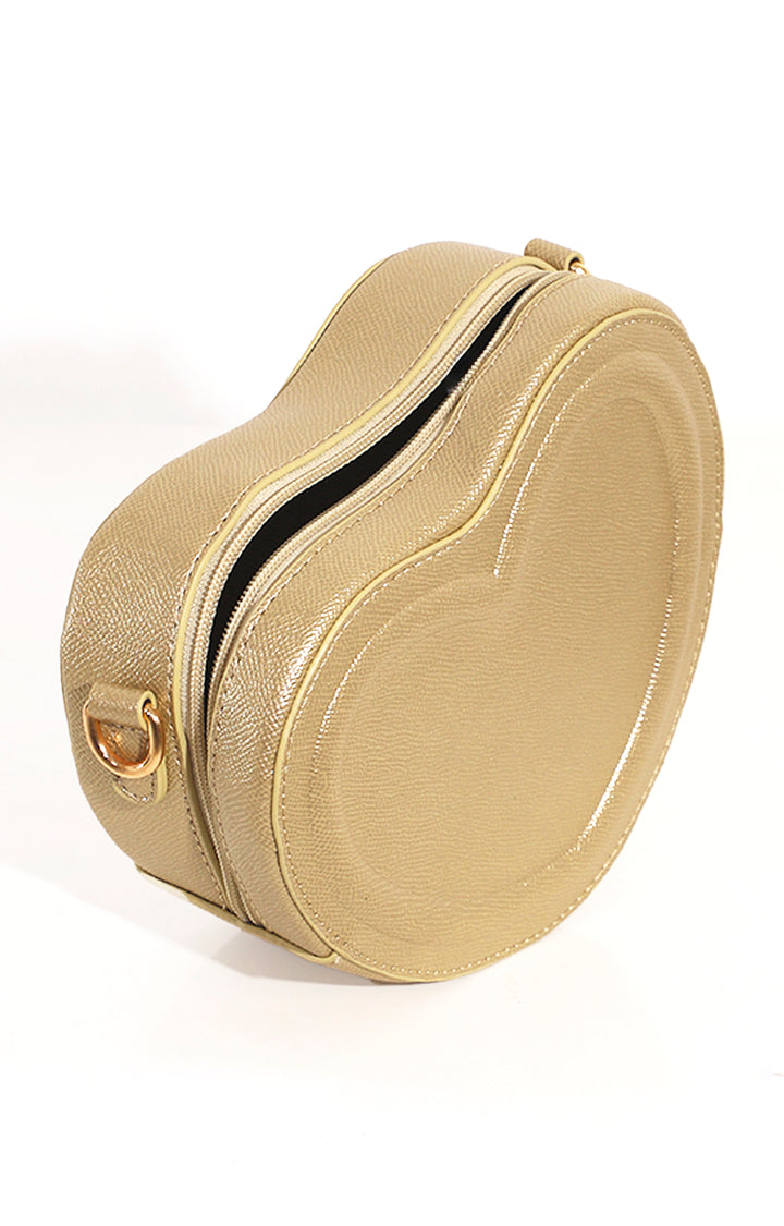Bolsa dorada metálica de corazón - BOLSA Boutiquemirel 
