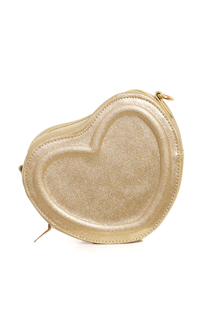 Bolsa dorada metálica de corazón - BOLSA Boutiquemirel 