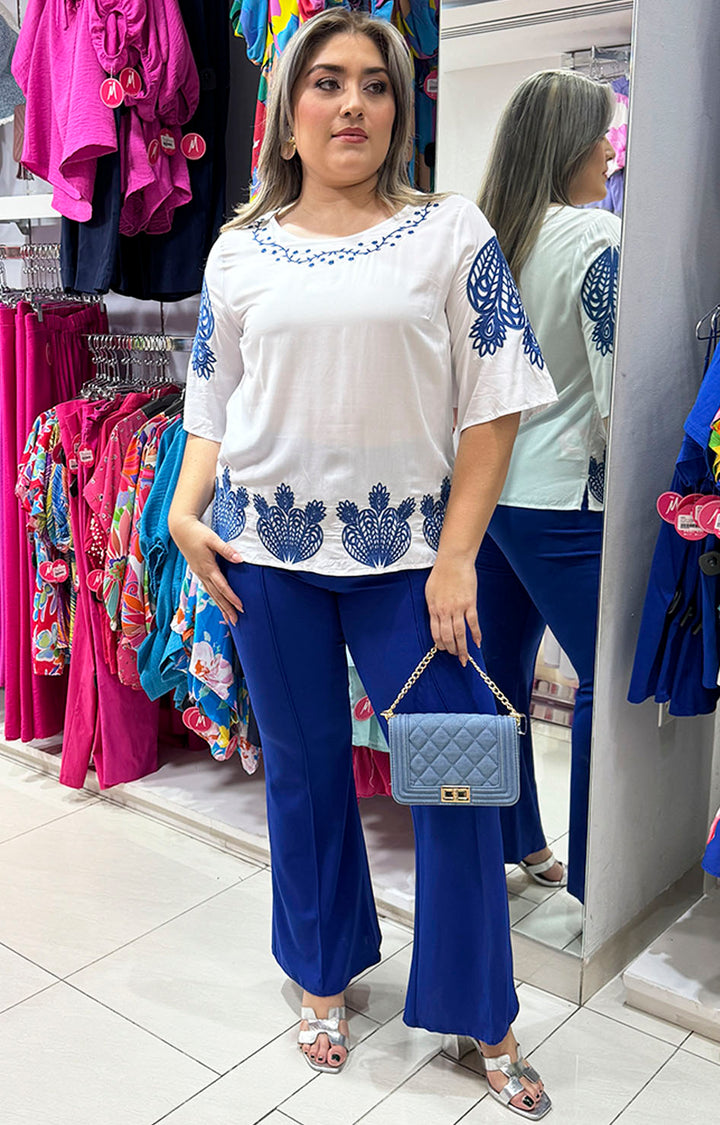 Pantalón azul rey - PANTALON Boutiquemirel 