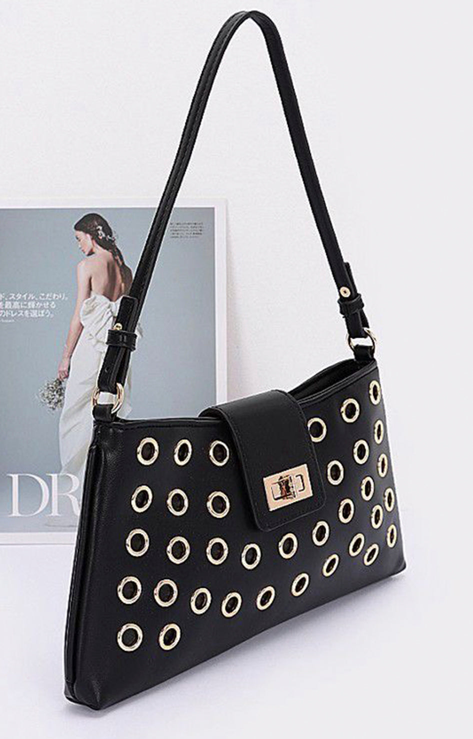 Bolsa negra con estoperoles - BOLSA Boutiquemirel 