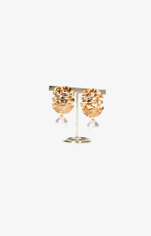 Arete dorado con perla - ARETE Boutiquemirel 