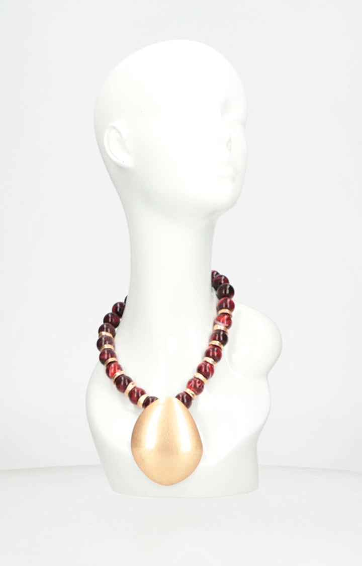 Collar rojo carey - COLLAR Boutiquemirel 