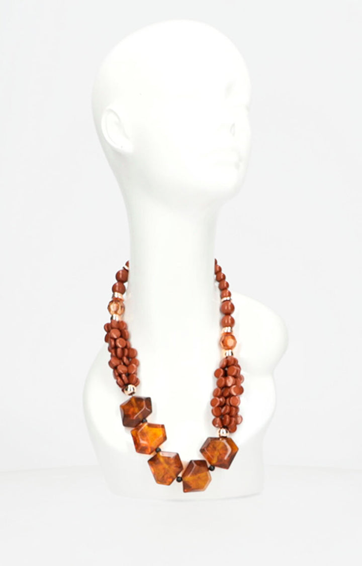 Collar carey café - COLLAR Boutiquemirel 