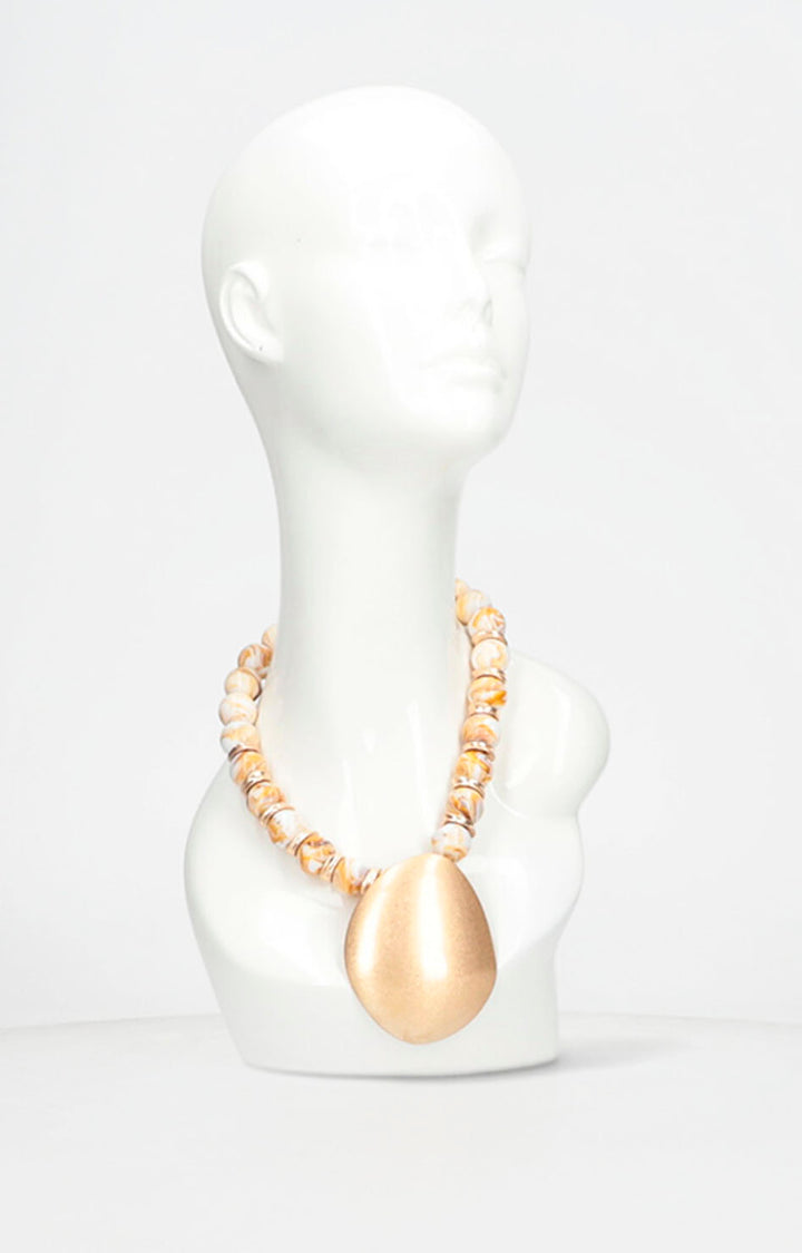 Collar beige carey - COLLAR Boutiquemirel 