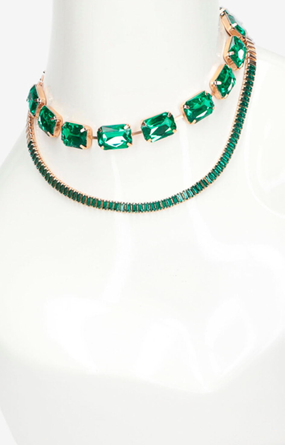 Collar doble verde - COLLAR Boutiquemirel 