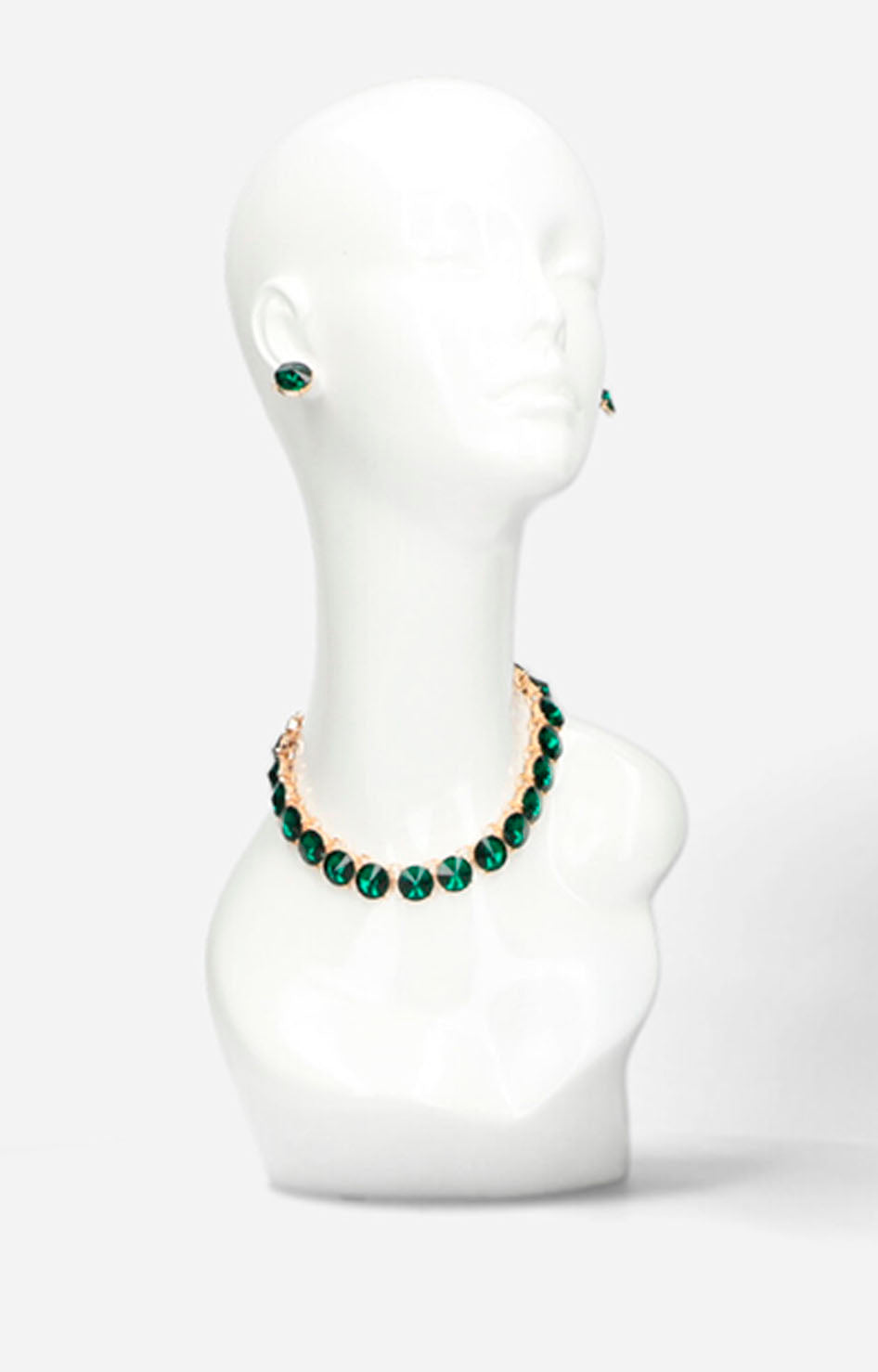Collar verde con aretes - SET COLLAR Boutiquemirel 