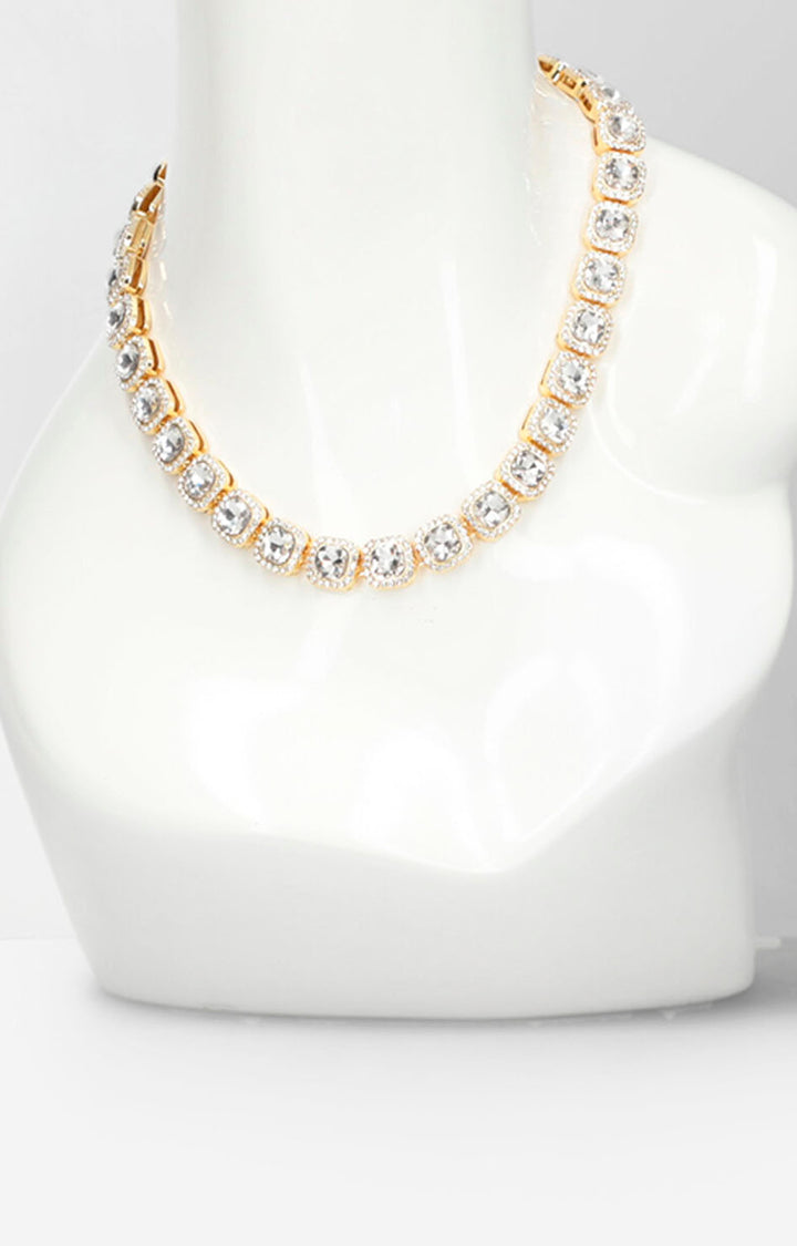 Collar dorado con piedras - COLLAR Boutiquemirel 