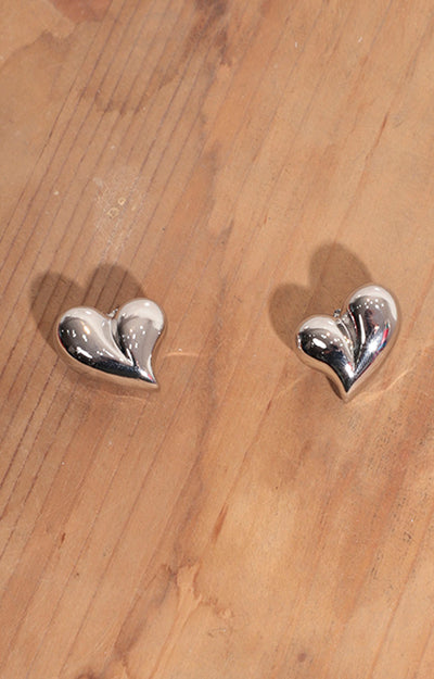 Arete corazón plata en chapa de oro - ARETE Boutiquemirel 