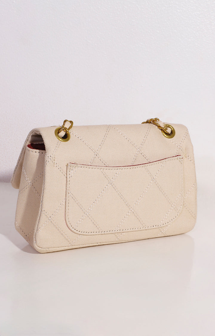 Bolsa beige con cadena - BOLSA Boutiquemirel 