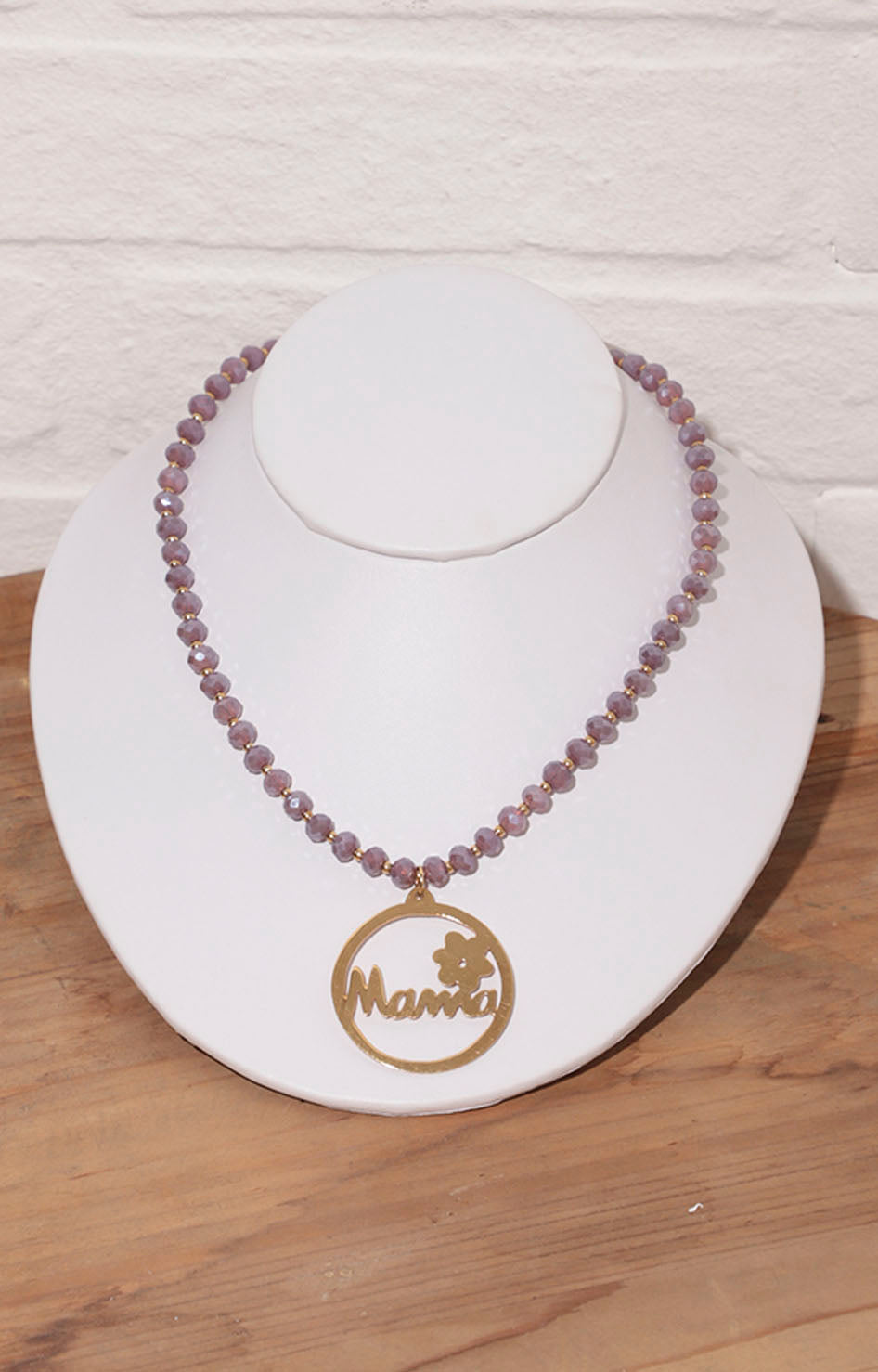 Collar de piedras lila mamá - COLLAR Boutiquemirel 