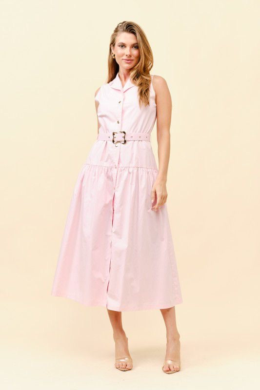 Vestido rosa baby - VESTIDO LARGO REGULAR Boutiquemirel 