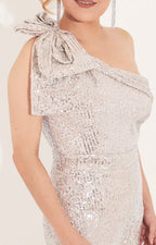Palazzo beige asimétrico con lentejuelas - PALAZZO Boutiquemirel 