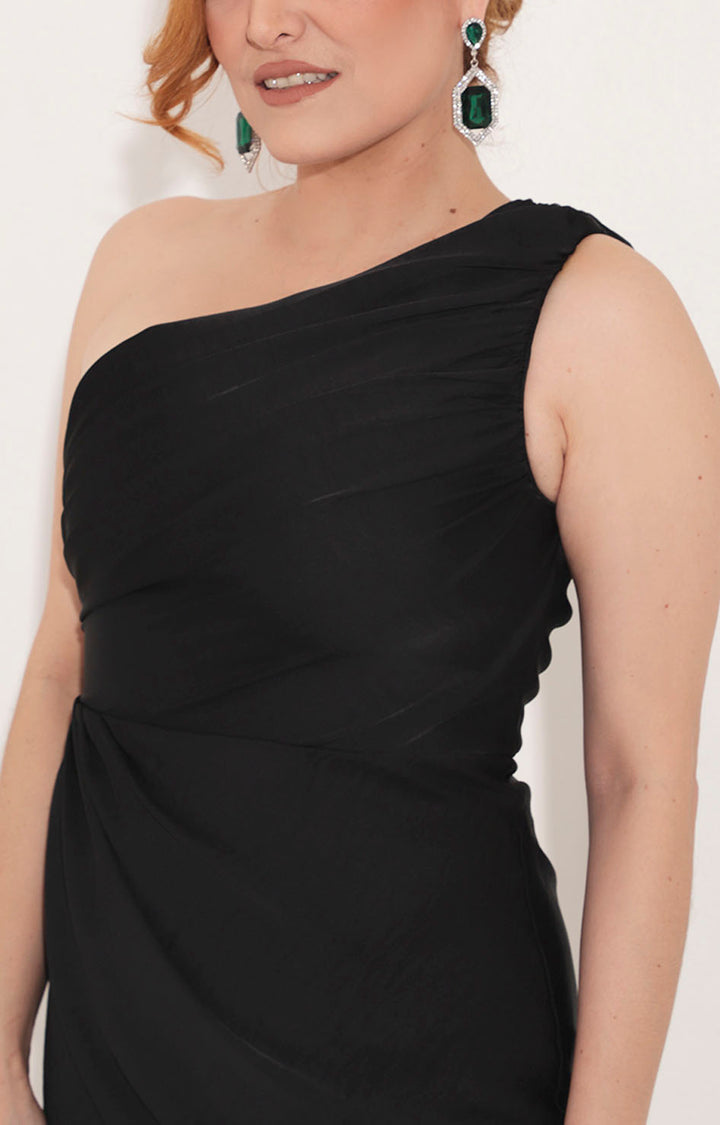 Vestido negro plisado - VESTIDO Boutiquemirel 