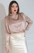 Blusa top café - BLUSA Boutiquemirel 