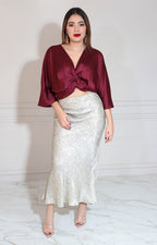 Falda beige snake - FALDA Boutiquemirel 