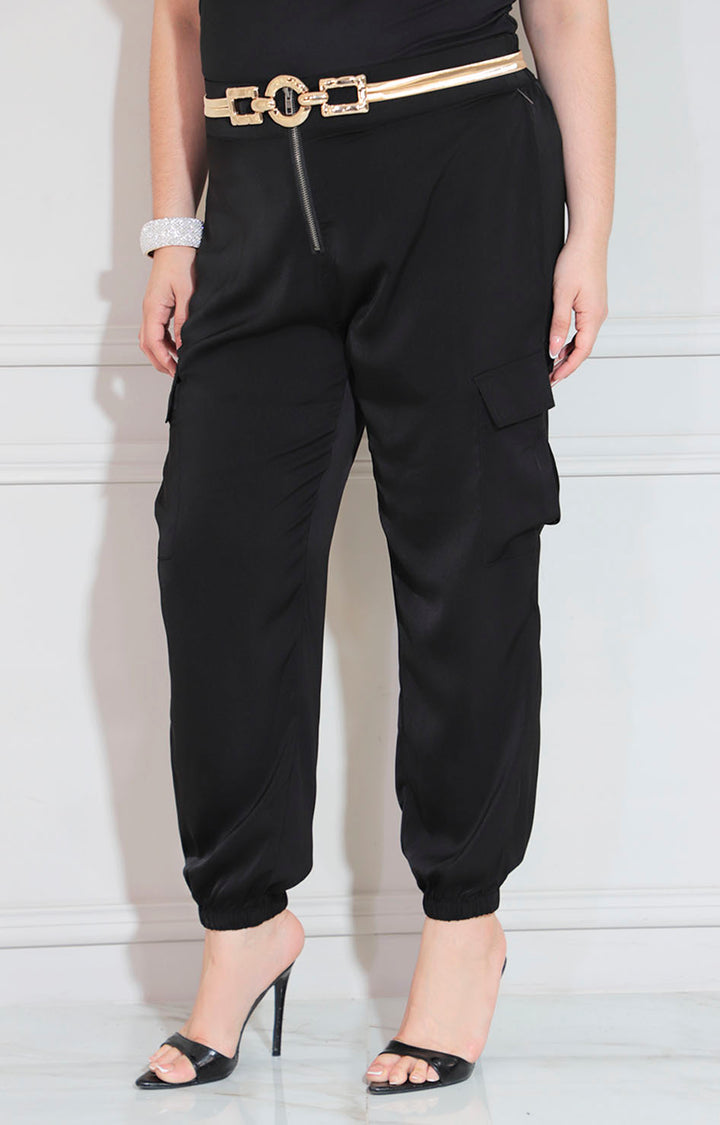 Pantalón negro jogger