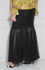 Falda negra con transparencia - FALDA XL Boutiquemirel 