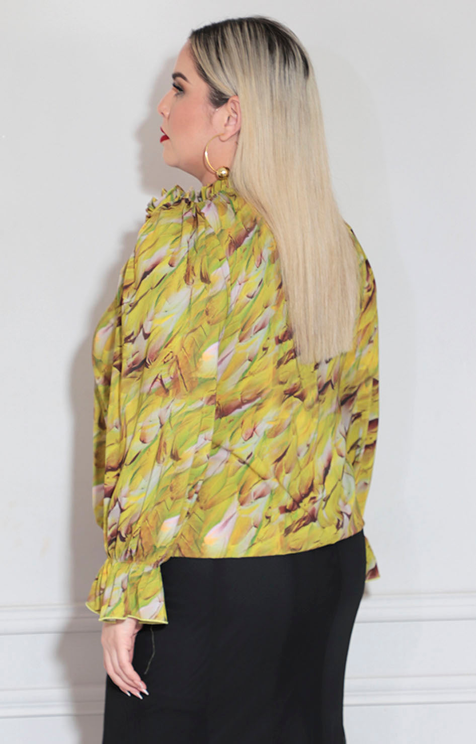 Blusa lima estampada