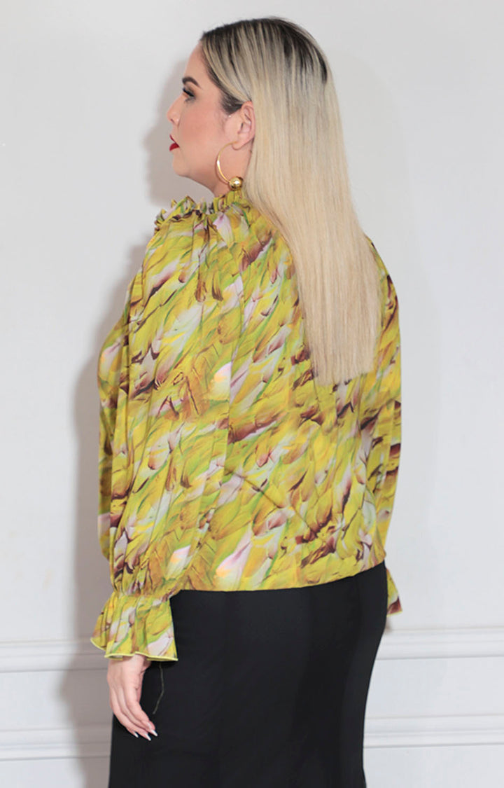 Blusa lima estampada
