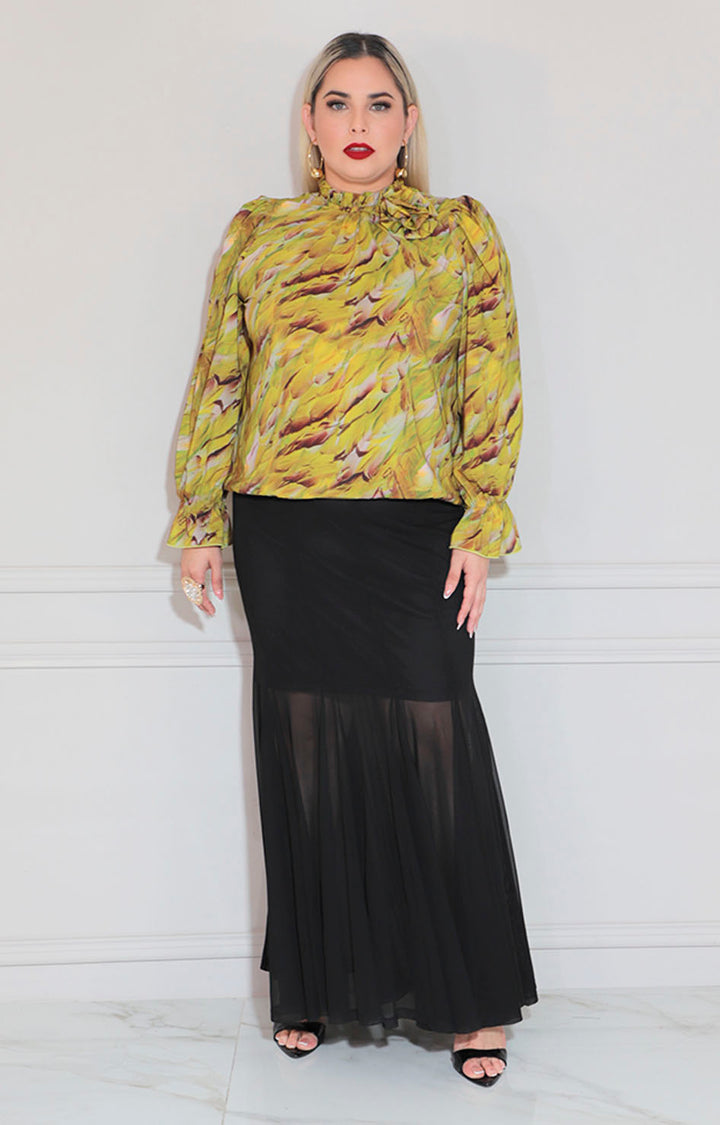 Blusa lima estampada