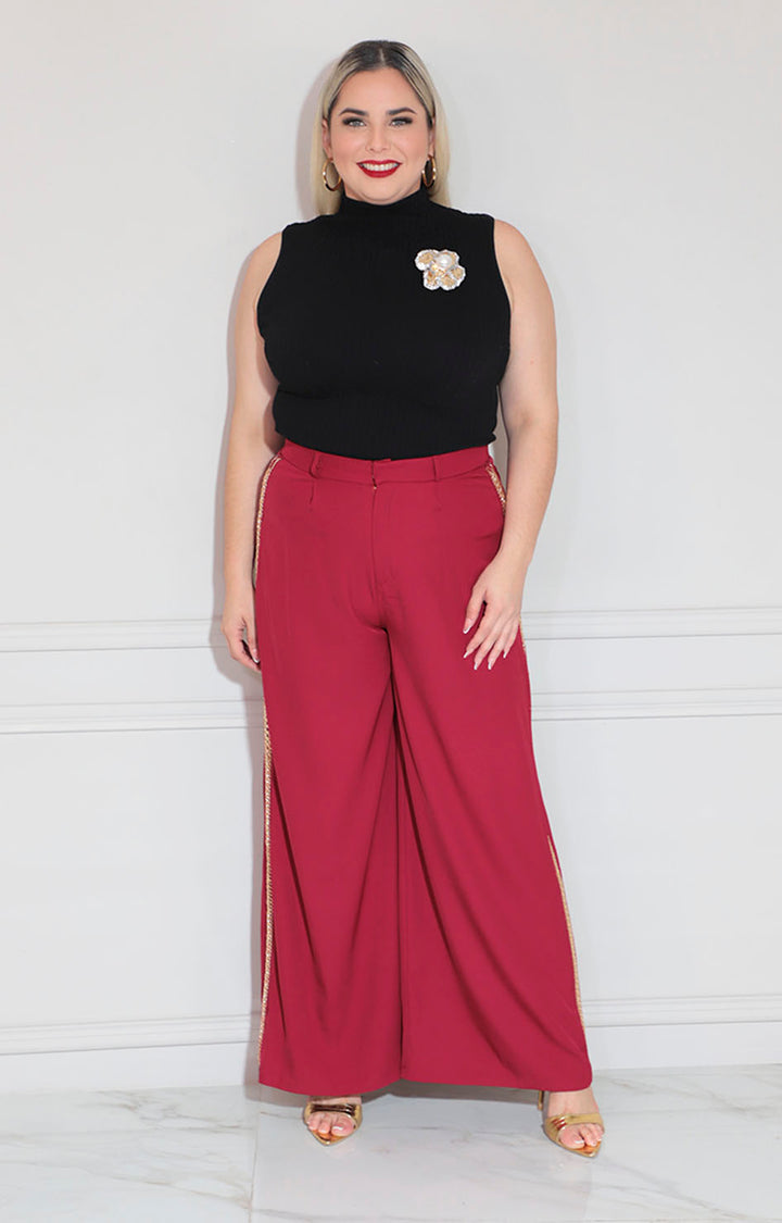 Pantalón vino