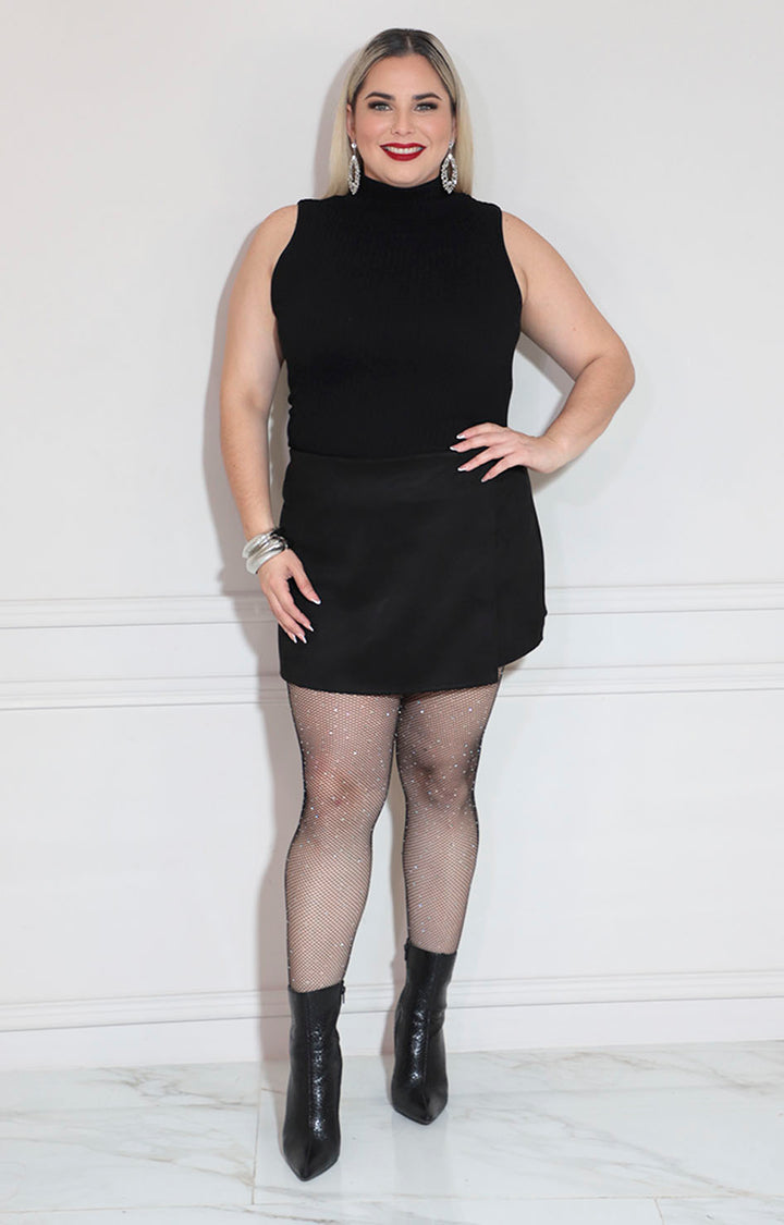 Short falda negro