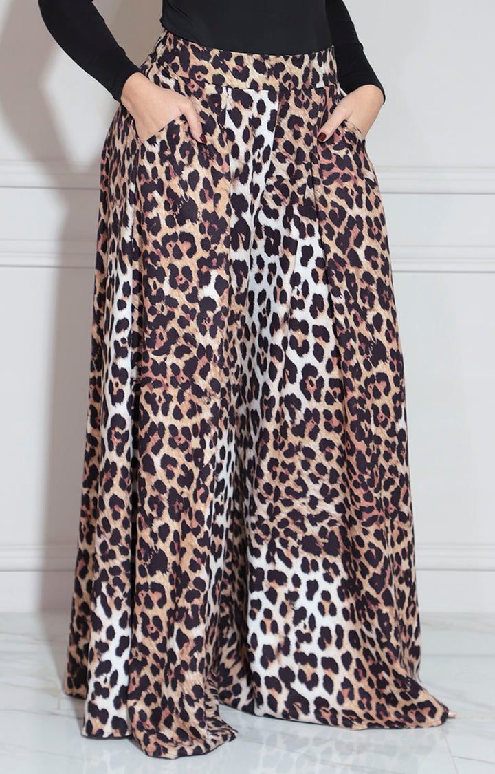 Pantalón café cheeta